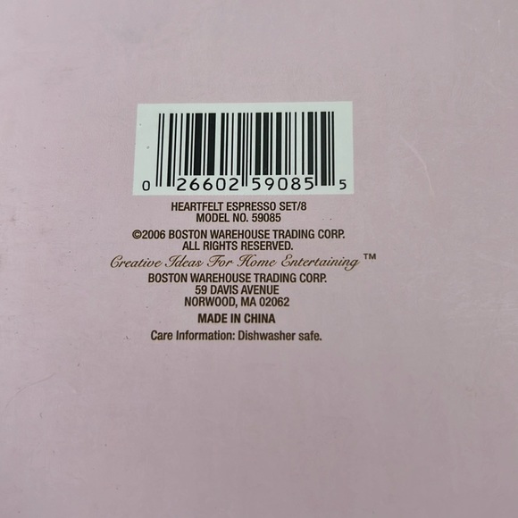 • NWT Porcelain espresso set, 8 pieces • - Picture 5 of 5